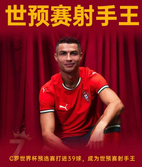 9月10日凌晨, 葡萄牙3-2客胜匈牙利, C罗点射创记录登顶弓手王