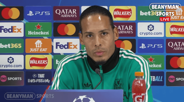 范戴克: 我但愿能随利物浦再赢一座欧冠, 对本赛季拜托厚望