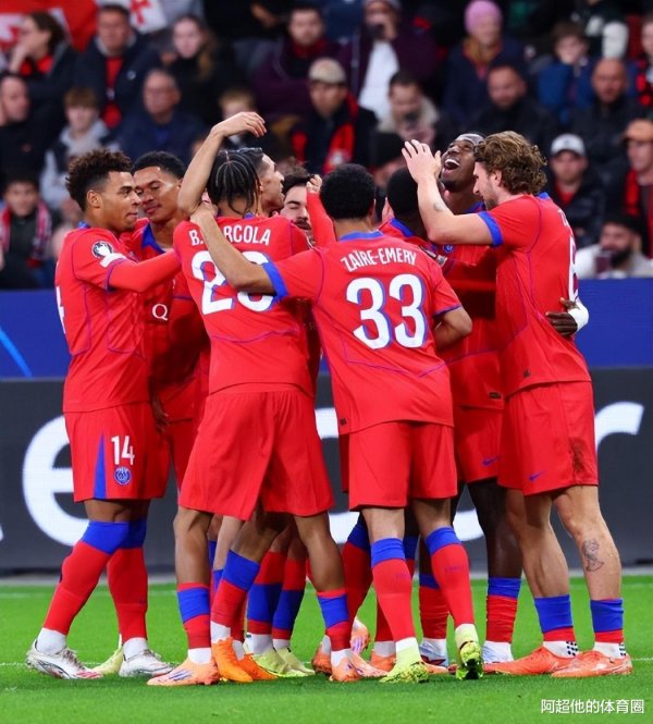 7: 2! 大巴黎全员齐兵, 爆锤德甲冠军, 力压国米阿森纳, 登顶榜首